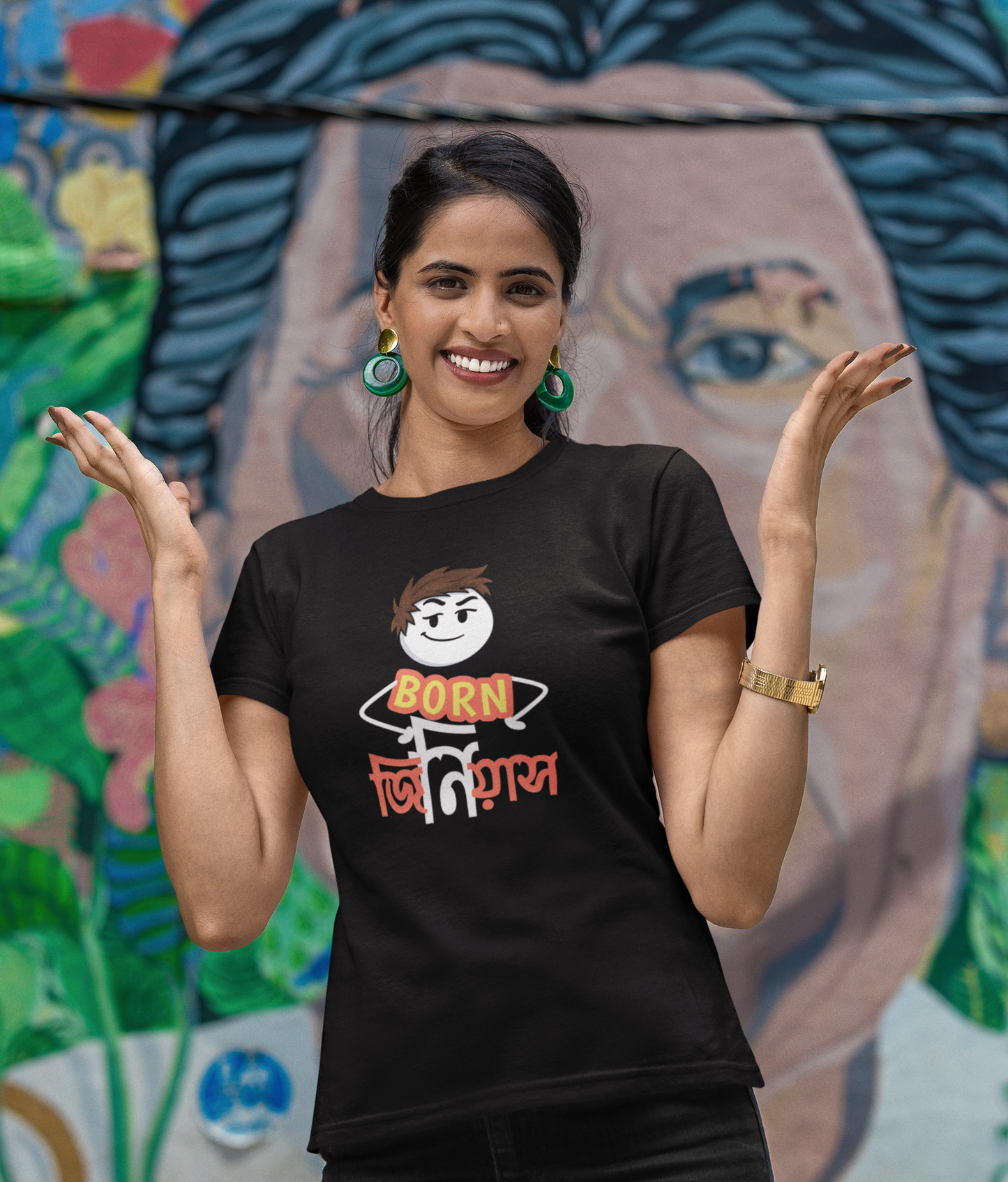 Born Genius Unisex Bong Graphics T-Shirt