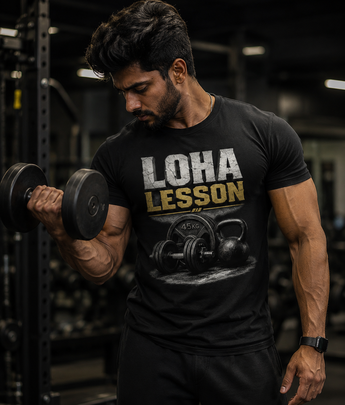 Loha Lesson™ | Forged by Iron | Gym Lovers Graphics T-Shirt